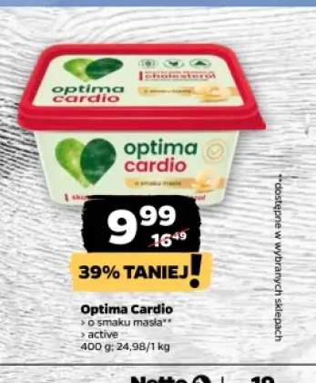 Margaryna Optima Cardio o smaku masła +1 wariant