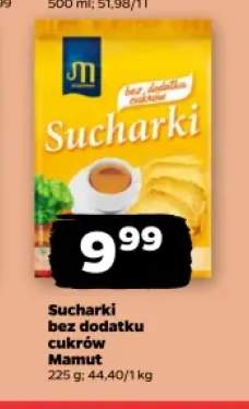 Sucharki bez dodatku cukrów Mamut