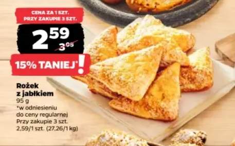 Rożek z jabłkiem