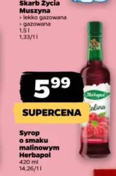 Syrop o smaku malinowym Herbapol