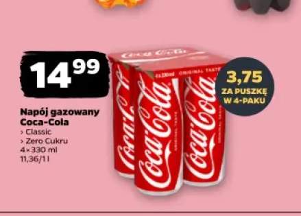 Napój gazowany Coca-Cola Classic 4-pak +1 wariant