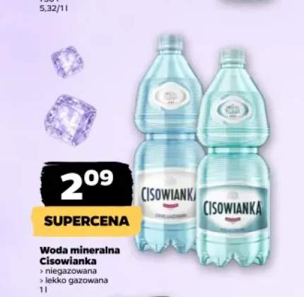 Woda mineralna niegazowana Cisowianka +1 wariant
