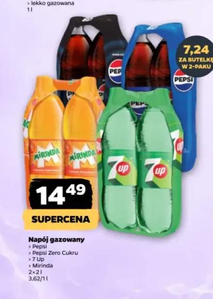 Napój gazowany Pepsi 2-pak 2 l +3 warianty