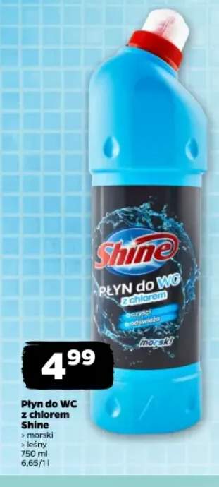 Płyn do WC z chlorem morski Shine +1 wariant