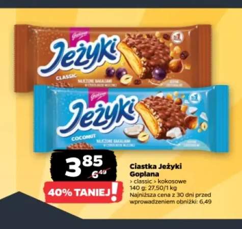 Ciastka Jeżyki classic Goplana +1 wariant