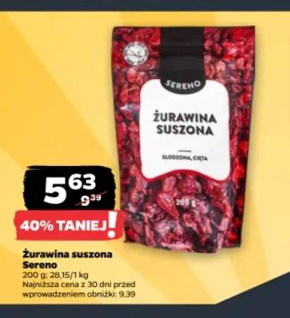 Żurawina suszona Sereno