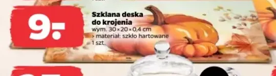 Szklana deska do krojenia 30x20x0,4 cm