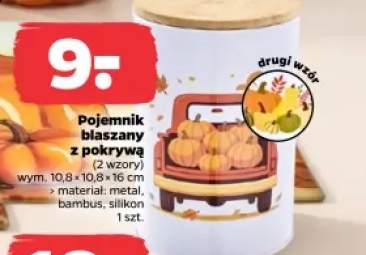 Pojemnik blaszany z pokrywą