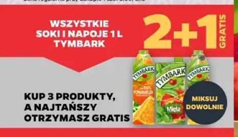 Soki i napoje 1 l Tymbark +2 warianty
