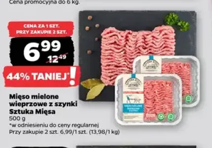 Mięso mielone wieprzowe z szynki Sztuka Mięsa