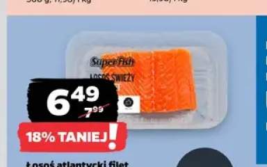 Łosoś atlantycki filet ze skórą SuperFish