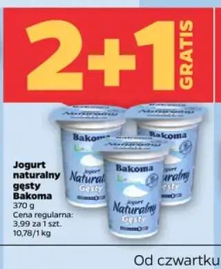 Jogurt naturalny gęsty Bakoma