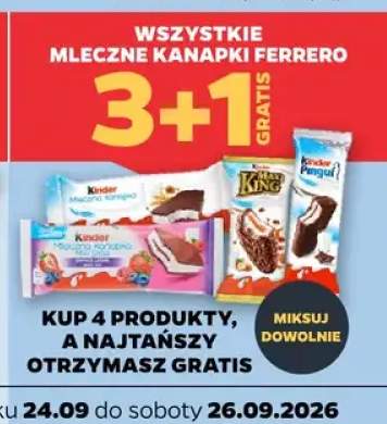 Mleczne kanapki Ferrero +3 warianty