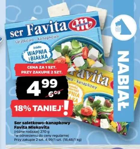 Ser sałatkowo-kanapkowy Favita Mlekovita
