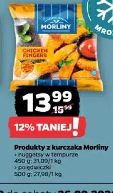 Produkty z kurczaka Morliny nuggetsy w tempurze +1 wariant