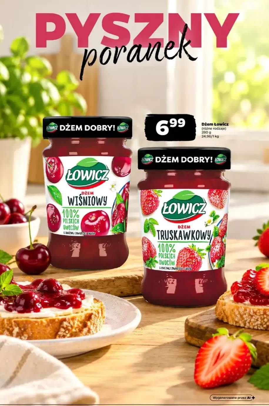 Dżem wiśniowy Łowicz +1 wariant