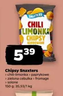 Chipsy Snaxters chili-limonka +4 warianty