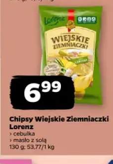 Chipsy Wiejskie Ziemniaczki cebulka Lorenz +1 wariant