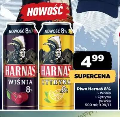 Piwo Harnaś 8% Wiśnia +1 wariant