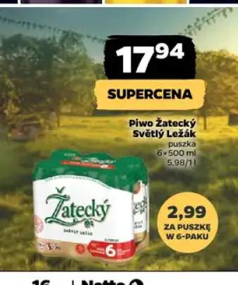 Piwo Žatecký Světlý Ležák 6-pak 500 ml