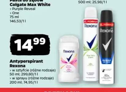 Antyperspirant Rexona w sprayu +1 wariant