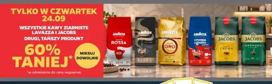 Kawy ziarniste Lavazza i Jacobs +6 wariantów