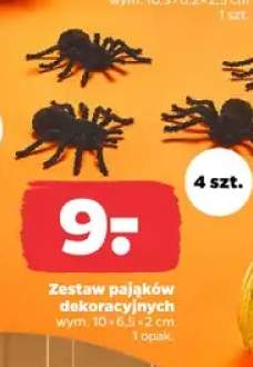 Zestaw pająków dekoracyjnych