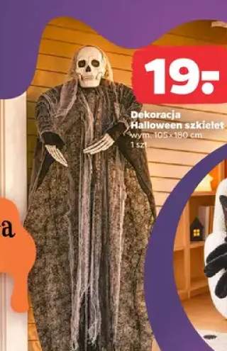 Dekoracja Halloween szkielet 105x180 cm