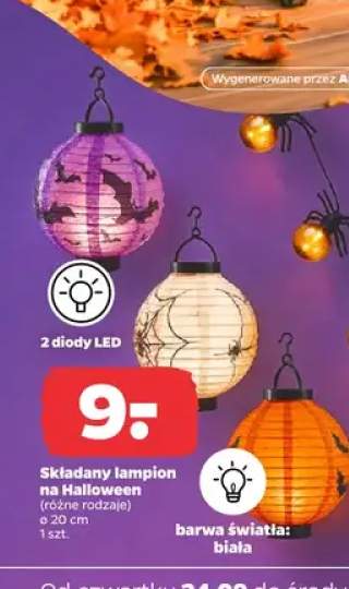 Składany lampion na Halloween ø 20 cm