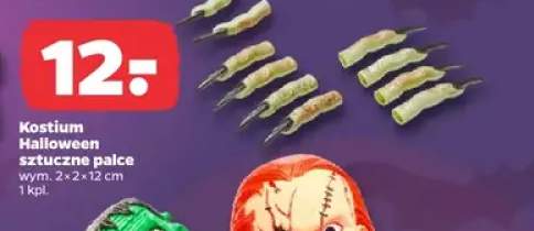Kostium Halloween sztuczne palce