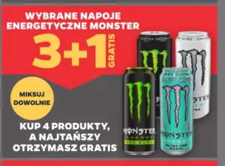 Napoje energetyczne Monster +2 warianty