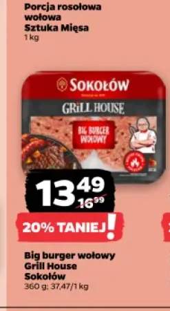 Big burger wołowy Grill House Sokołów