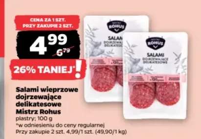 Salami wieprzowe dojrzewające delikatesowe Mistrz Rohus