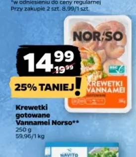 Krewetki gotowane Vannamei Norso