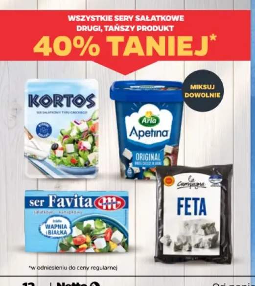 Ser sałatkowy typu greckiego Kortos +4 warianty