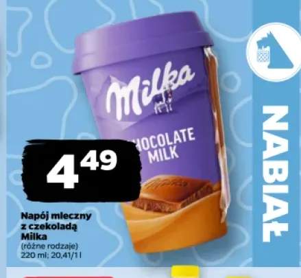 Napój mleczny z czekoladą Milka