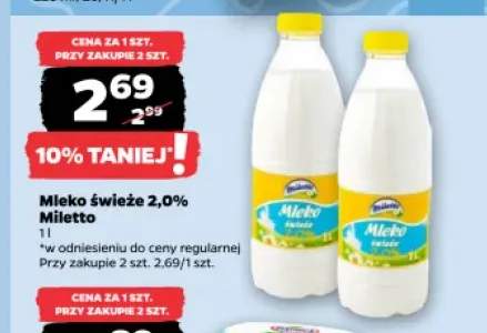 Mleko świeże Miletto 2,0%