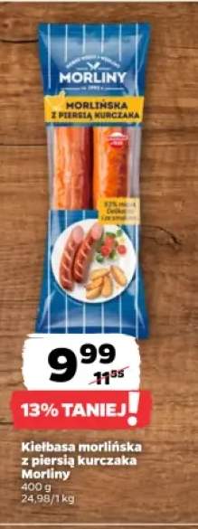 Kiełbasa morlińska z piersią kurczaka Morliny