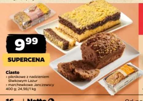 Ciasto piknikowe z nadzieniem śliwkowym Lazur +1 wariant