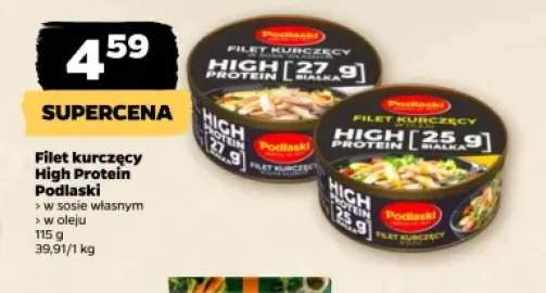 Filet kurczęcy High Protein w oleju Podlaski +1 wariant