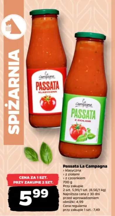 Passata La Campagna klasyczna +2 warianty