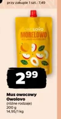Mus owocowy Owolovo