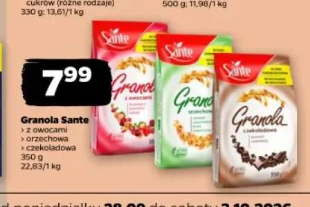 Granola z owocami Sante +2 warianty