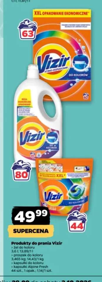 Żel do prania do koloru Vizir +3 warianty