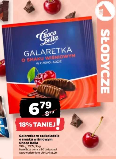 Galaretka w czekoladzie o smaku wiśniowym Choco Bella