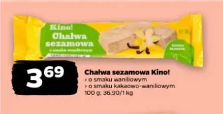 Chałwa sezamowa Kino! o smaku waniliowym +1 wariant