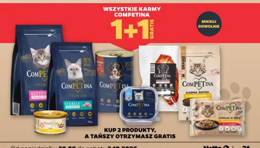 Karmy Competina +8 wariantów