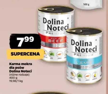 Karma mokra dla psów Dolina Noteci Rich in Beef +1 wariant