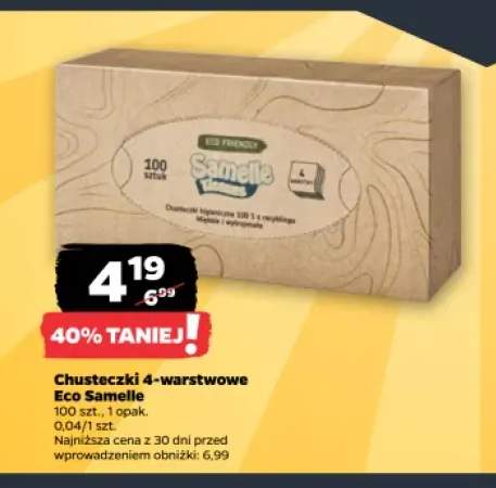 Chusteczki 4-warstwowe Eco Samelle