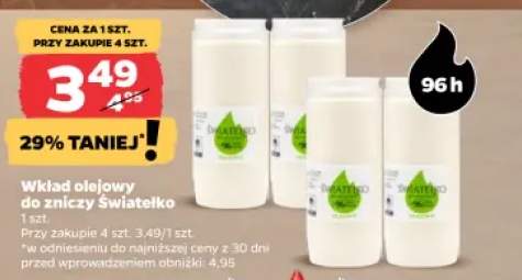 Wkład olejowy do zniczy Światełko